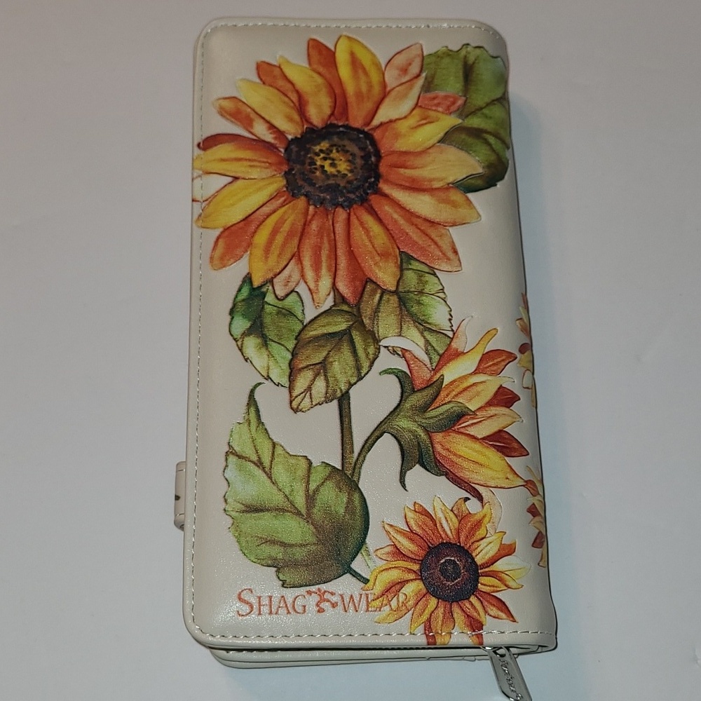 SHAG WEAR Goat and Sunflower Wallet Case - Picture 2 of 10